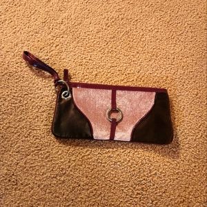 Velour wristlet
